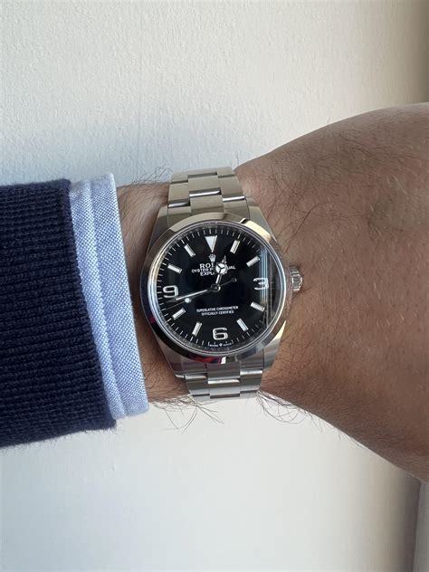 The new 36mm Explorer on a 7.5” wrist : r/rolex .